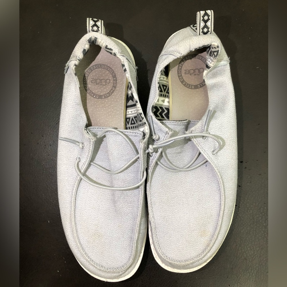 Hey Dude Light Gray Slip-On Shoes